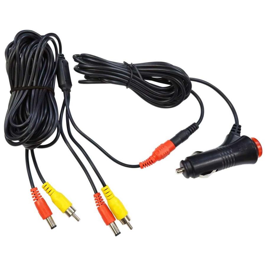 バックカメラ用 シガー電源 7m スイッチ付き 12V 24V 送料無 PL007