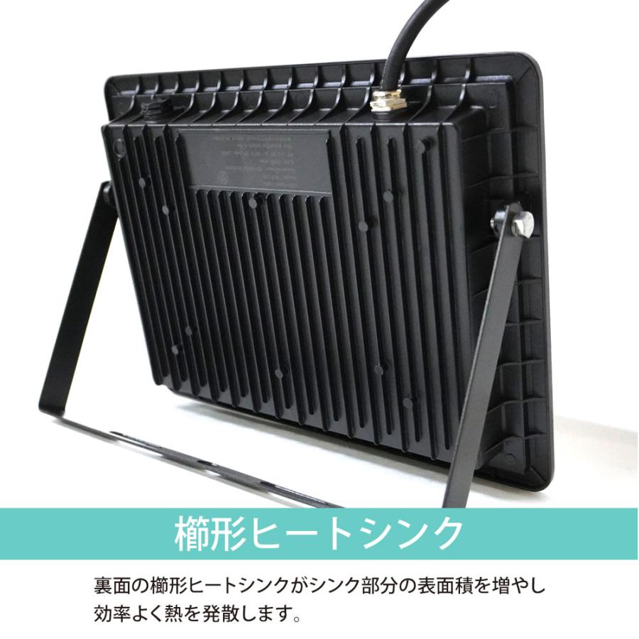 LED 投光器 薄型 50W 500W相当 6000LM 昼光色 led 防水 作業灯 IP66