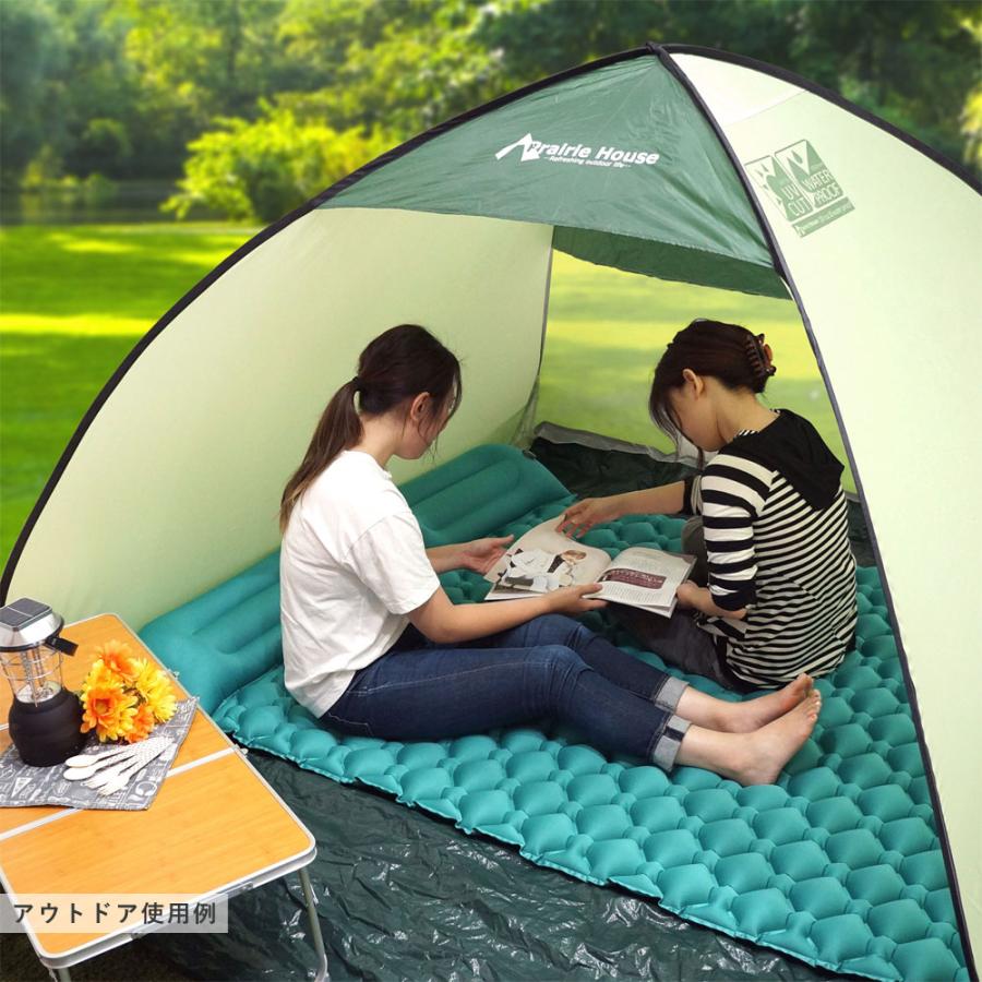エアマット エアーマット ダブル キャンプ 枕付き テントマット