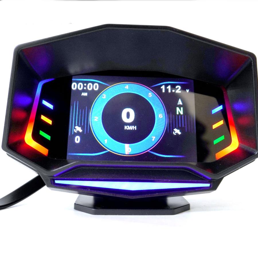 OBD2 マルチメーター タコ メーター ブースト計 HUD 日本語説明書付き