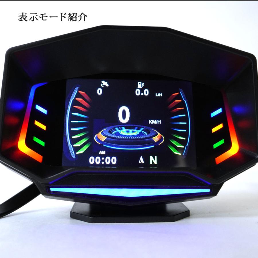 OBD2 マルチメーター タコ メーター ブースト計 HUD 日本語説明書付き