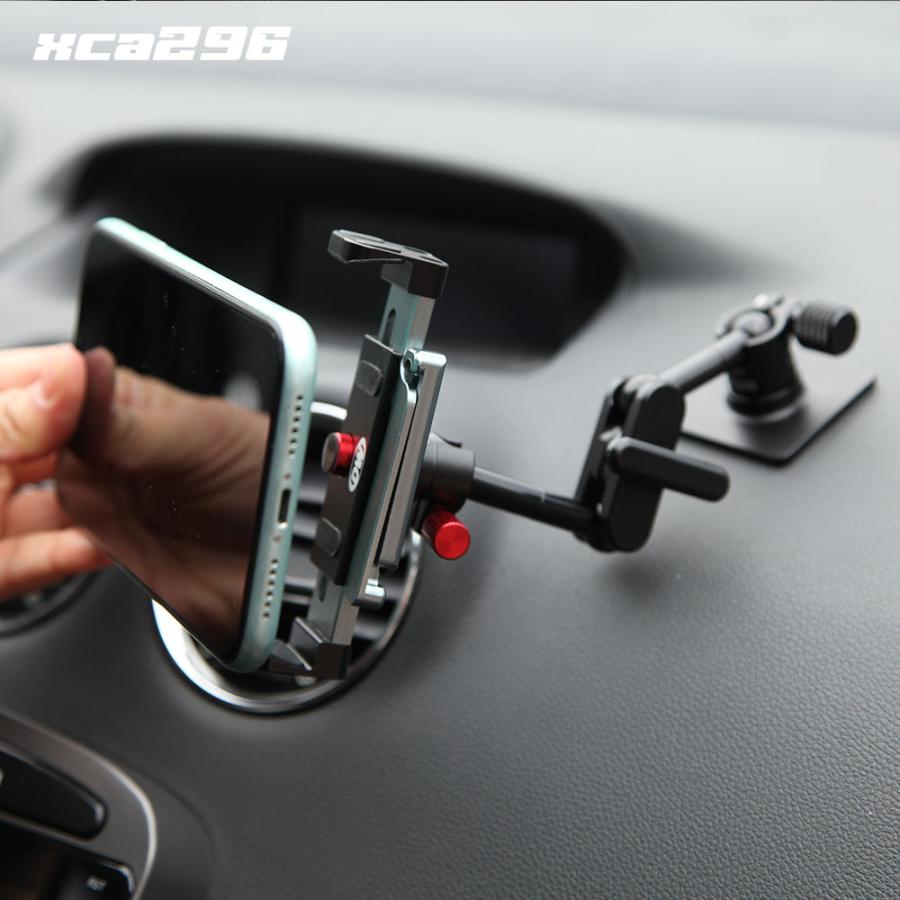 スマホホルダー 金属製 車載 車 両面テープ 車載用 車載ホルダー 360度
