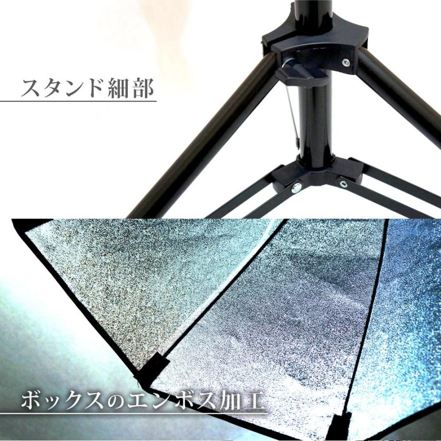 撮影照明キット 撮影ライト + 背景スタンド +背景スクリーン 三点セット 楽天市場】撮影キット 撮影ブース 撮影ボックス 50x50cm LED