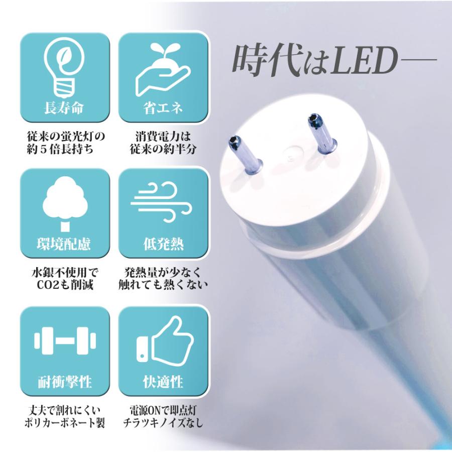 【LED蛍光灯54本！】1本あたり約500円計算！ led蛍光灯 40W形 1本 直管 120cm 2200LM 昼光色 6500K T8 グロー式工事