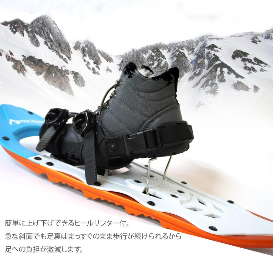 Prairie House　スノーシュー リフター付き 25インチ アルミ製 軽量 メンズ レディース キッズ 収納袋 氷上 雪山 送無 XO851_4