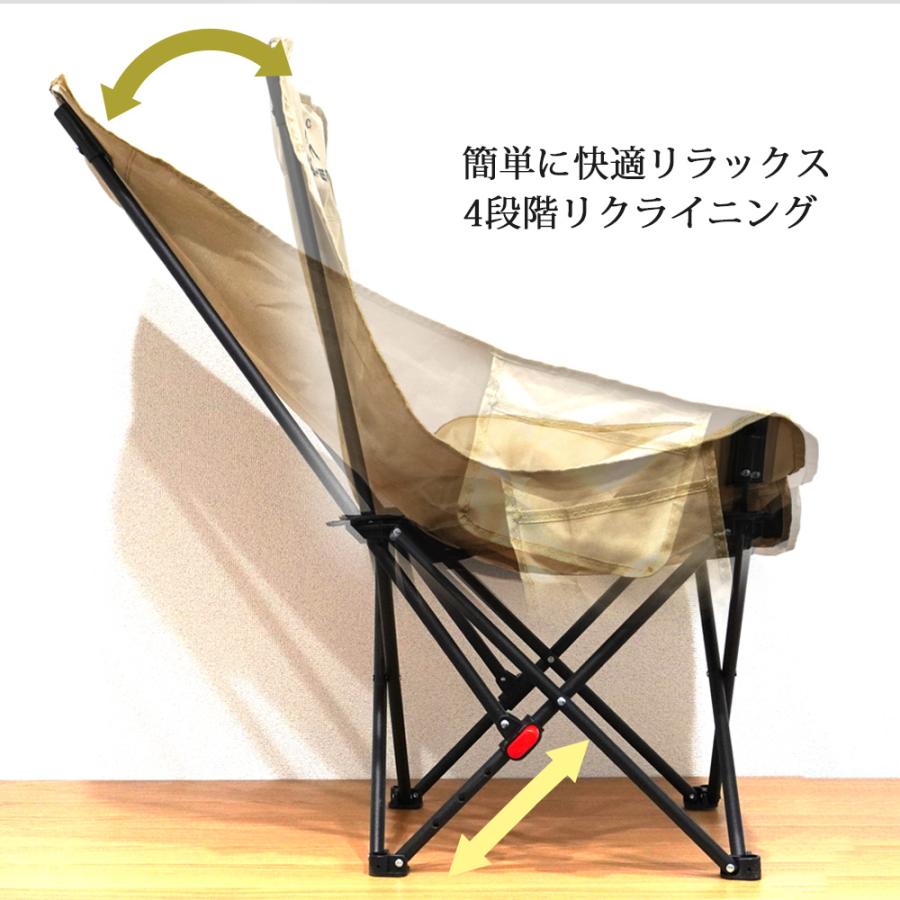 二個セット キャンプチェア リクライニング リクライニングチェア