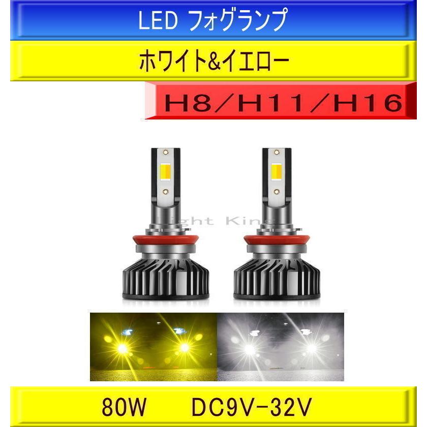 H8 LED フォグランプ H11フィット H16 (国産車) led 爆光 6500K(ケルビン) ホワイト 12V 24V 対応 トラッ