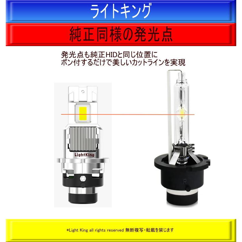 HIDより明るい□ D4S LED ヘッドライト アルファード 爆光 HIDより明るい□ D4S LED化 ヘッドライト アルファード 爆光 純正HID