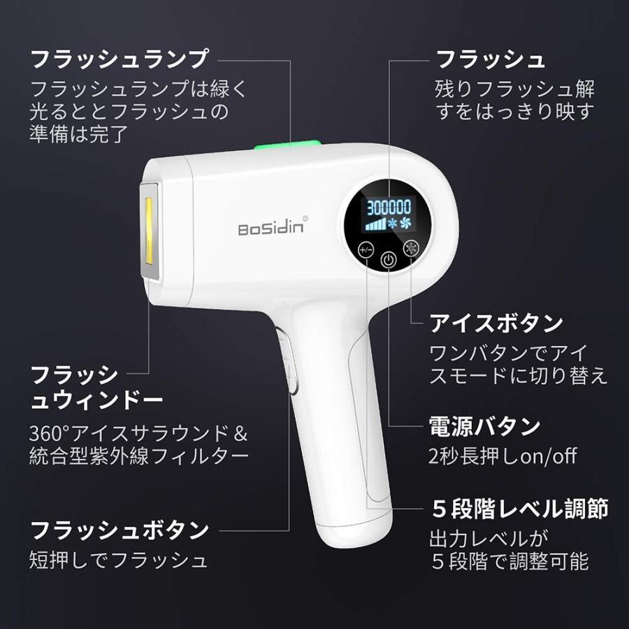 Bosidin 脱毛器 レーザー 永久脱毛 19新発売 痛み無くアイス光脱毛器 メンズ