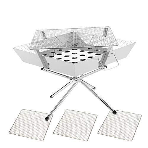 Viaggio バーベキューコンロ 焚き火台 ファイアグリル 収納ケース 網3枚付 コンパクト q キャンプ アウトドア Supersport Tn