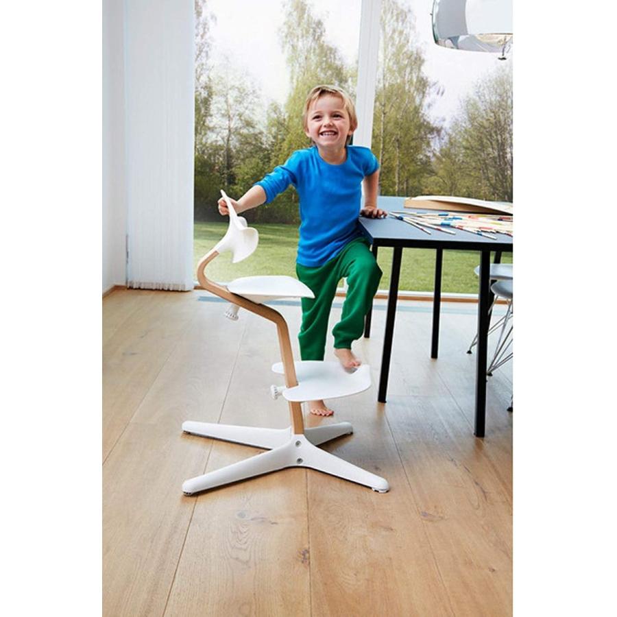 ノミ ハイチェア ガード付 コーヒー 52 59 5cm 座面高さ 52 58cm Rowのエボムーブ Evomove ベビーラック チェア エボムーブ Evomove