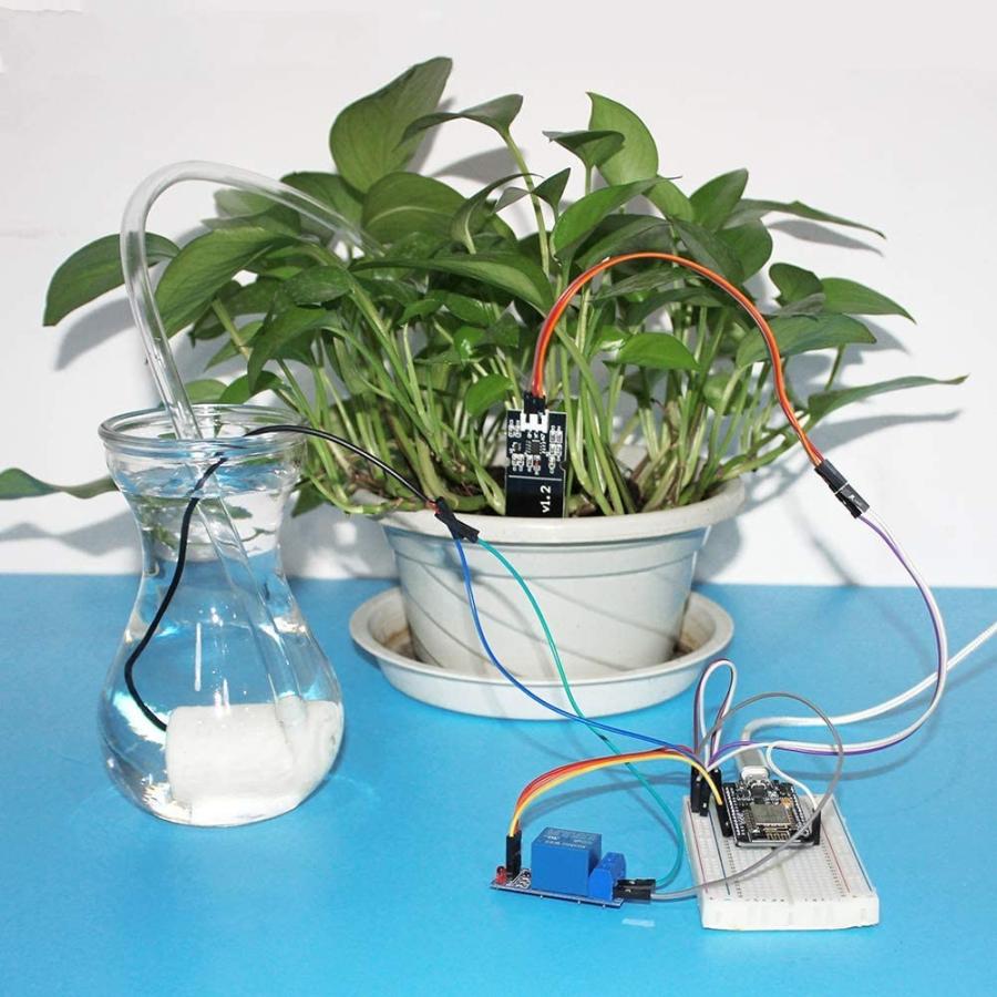 Wayintop 自動水やり装置 Diyキット 静電容量式土壌水分センサー 小型ポンプ Dc3v 5v 1m ホース リレーモジ Lightly Row 通販 Yahoo ショッピング