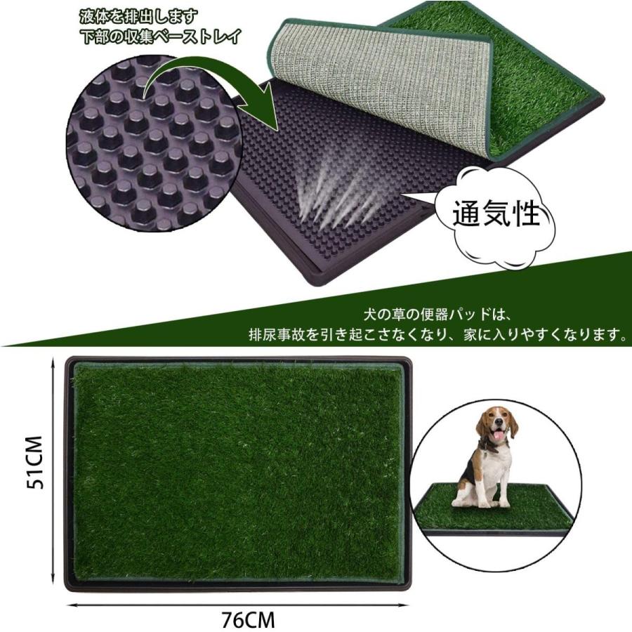 Loobani お掃除簡単ステップトレー ペットトイレ ペットマット ペット用おしっこマット 人工芝 トイレマット 人工芝ロール 滑り止め 109 237 9 154