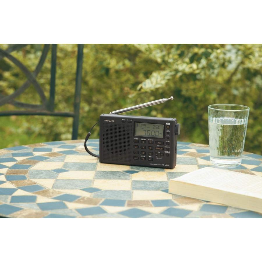 【２点セット】 アイワ ワールドバンドラジオ パールブラック 【1877726602】(10088円)