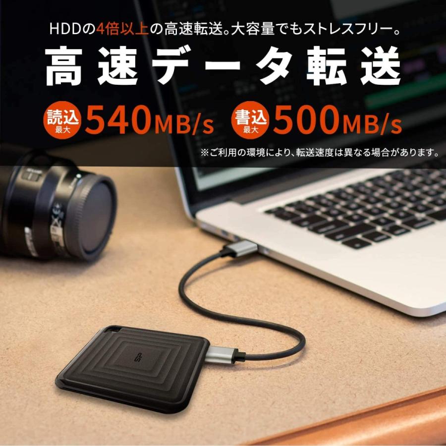 シリコンパワー 外付けSSD 480GB USB3.2 Gen2 Type-C PS4 動作確認済 