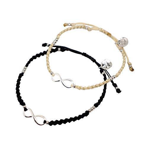 国内最安値 ブレスレット ペア カップル つけっぱなし Sv925 日本製 金属アレルギー 誕生日 プレゼント アイボリーホワイト ブラック 送料無料 World Of Heating De