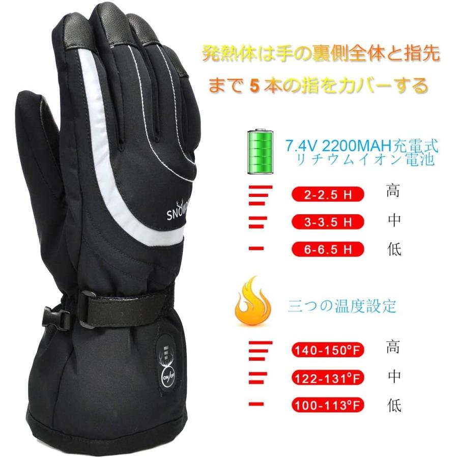 人気メーカー ブランド 電熱グローブ 充電式バッテリー加熱手袋 バイクグローブ タッチパネル対応 防寒対策 防風 防水 バイクや自転車用 関節炎冬ライディング用 ハ Discoversvg Com