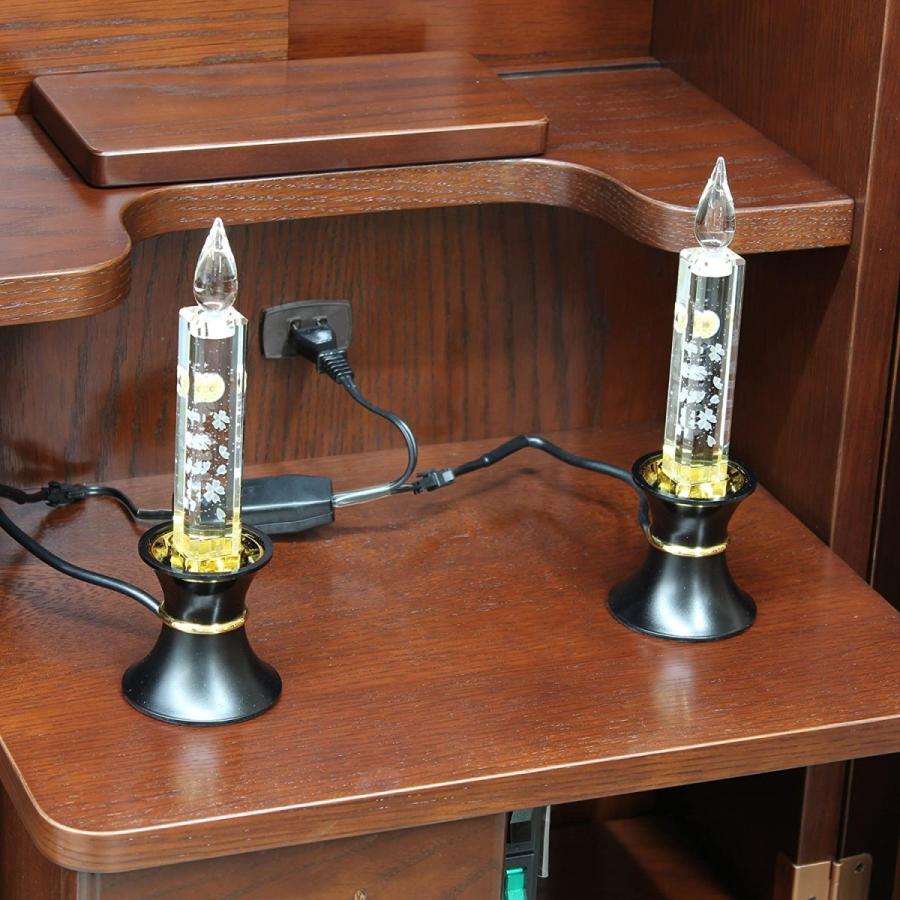 創価学会 仏具 LED クリスタル キャンドル 電気コード式 (21cm(M)， ピンク) 創価学会 仏具 LED クリスタル キャンドル 電気コード式 21cm ， ピンク