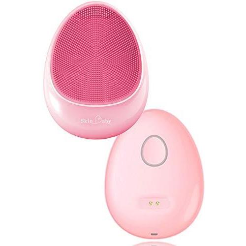 日本最大級 Skinbaby 洗顔器 洗顔ブラシ 小鼻 シリコン 電動 音波 毛穴 黒ずみ 毛穴ケア 超音波洗顔器 ピンク メーカー包装済 Kwsrbd Com