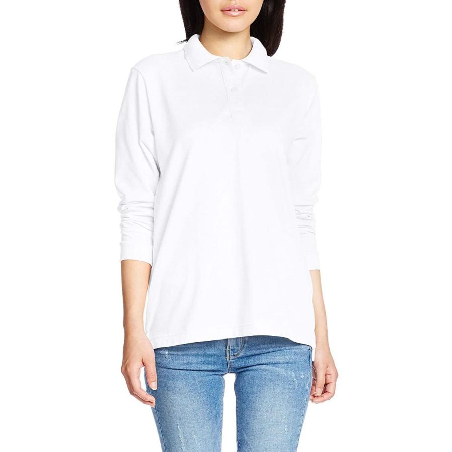 セシール ポロシャツ ディリーポロシャツ Uvカット 長袖 レディース 4 ホワイト 日本 M 日本サイズm相当 Lightly Row 通販 Yahoo ショッピング