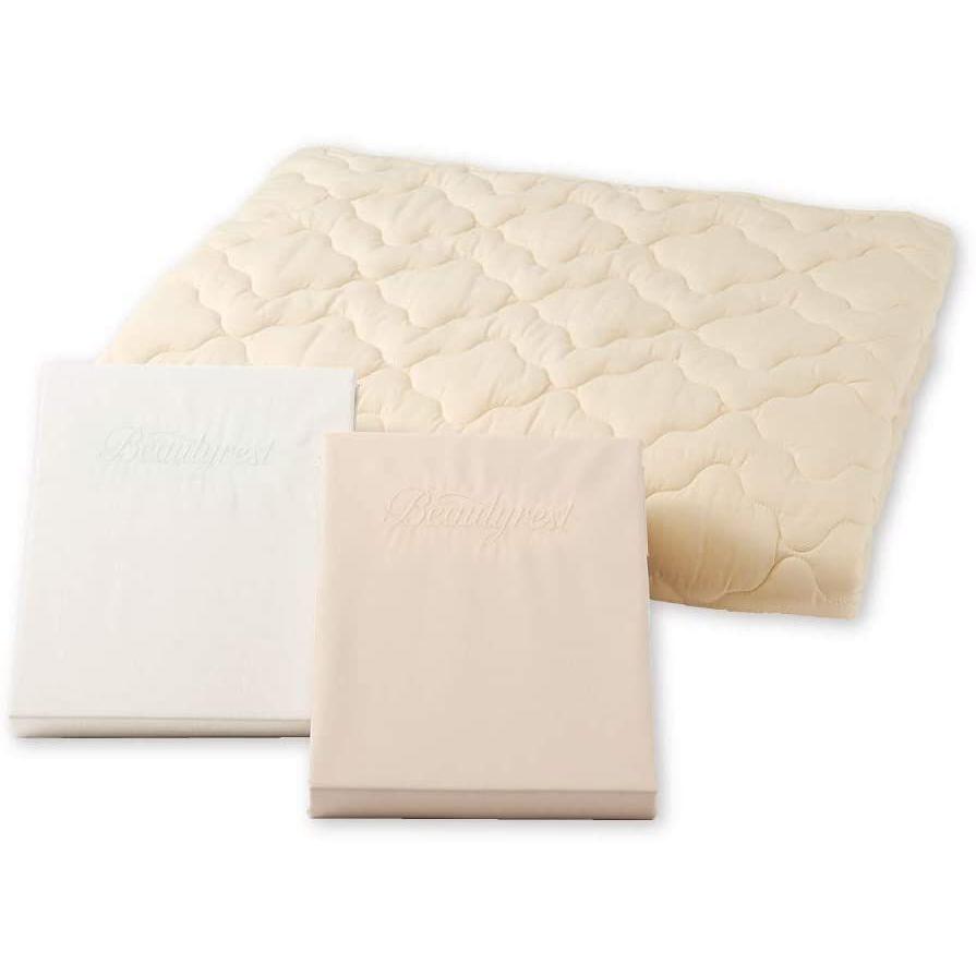 高級感 シモンズ Simmons 正規品 寝具3点セット セミダブル ベーシック3 ベッドパッド1枚 ボックスシーツ2枚 アイボリー色 ホワイト 手数料安い Blog Lonolife Com
