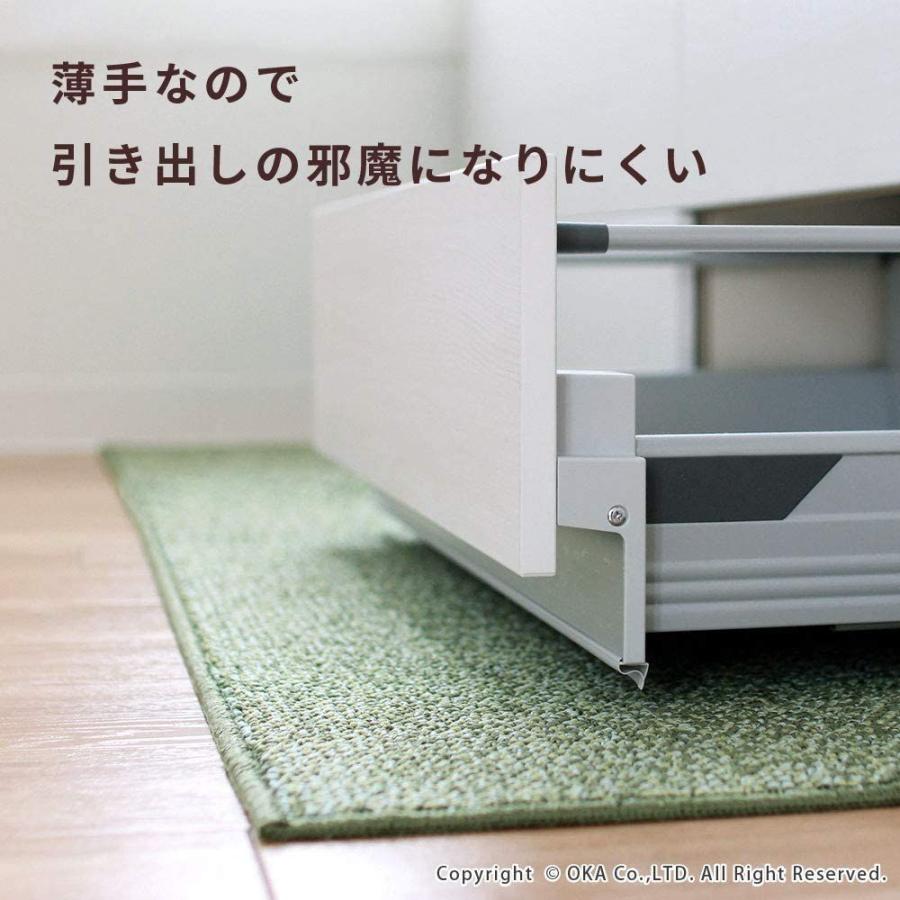 オカ PLYS base (プリスベイス) キッチンマット 約60×240cm (グリーン) 日本製 洗える｜lightlyrow｜07