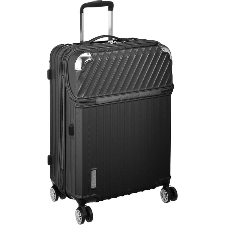 トラベリスト スーツケース ジッパー トップオープン モーメント 拡張機能付き 61L 64 cm 4.3kg ブラックカーボン トラベリスト スーツケース ジッパー トップオープン モーメント 拡張機能付き 61L cm 3kg ブラックカーボン