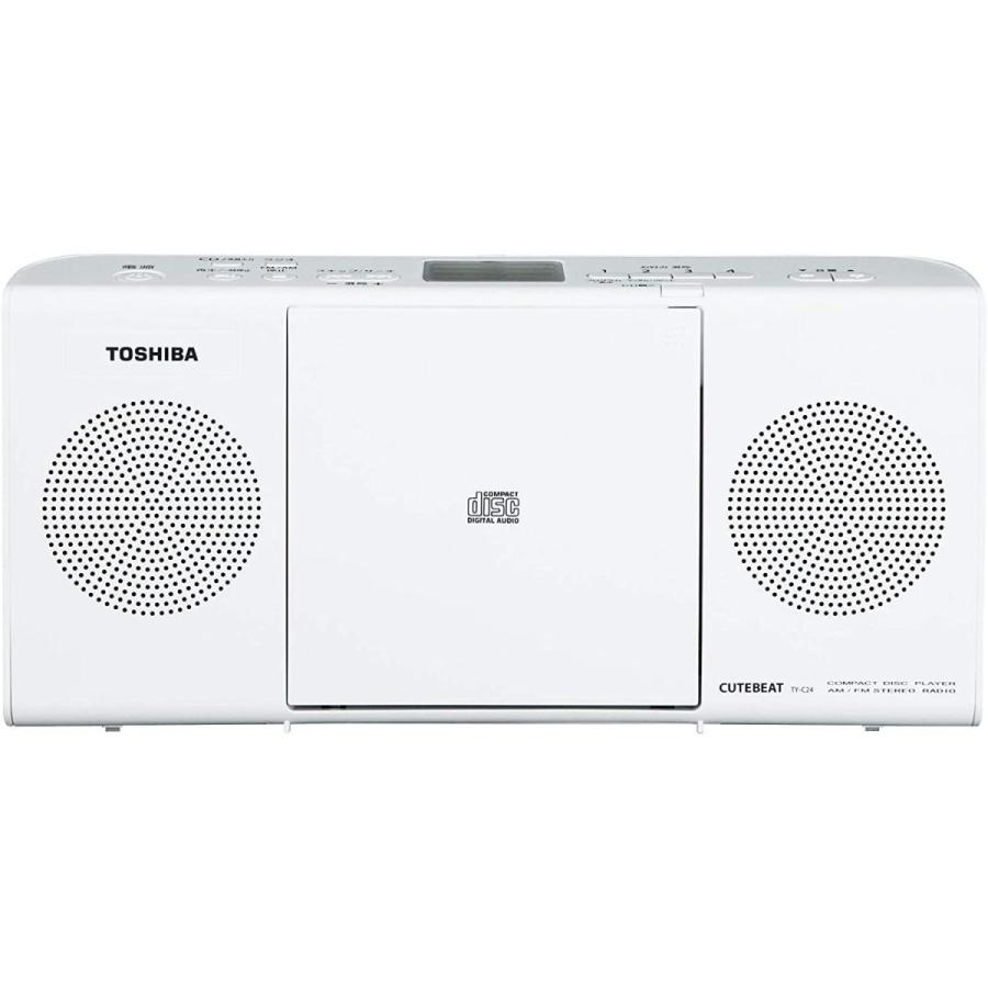激安格安割引情報満載東芝 CDラジオ TY-C24 (W) ホワイト ポータブルオーディオ 東芝 CDラジオ TY-C24