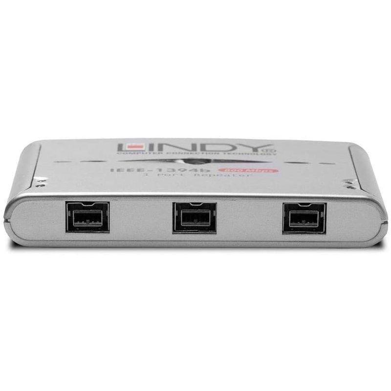 非売品 Lindy 型番 リピーターハブ Firewire800 3ポート 分配器 切替器