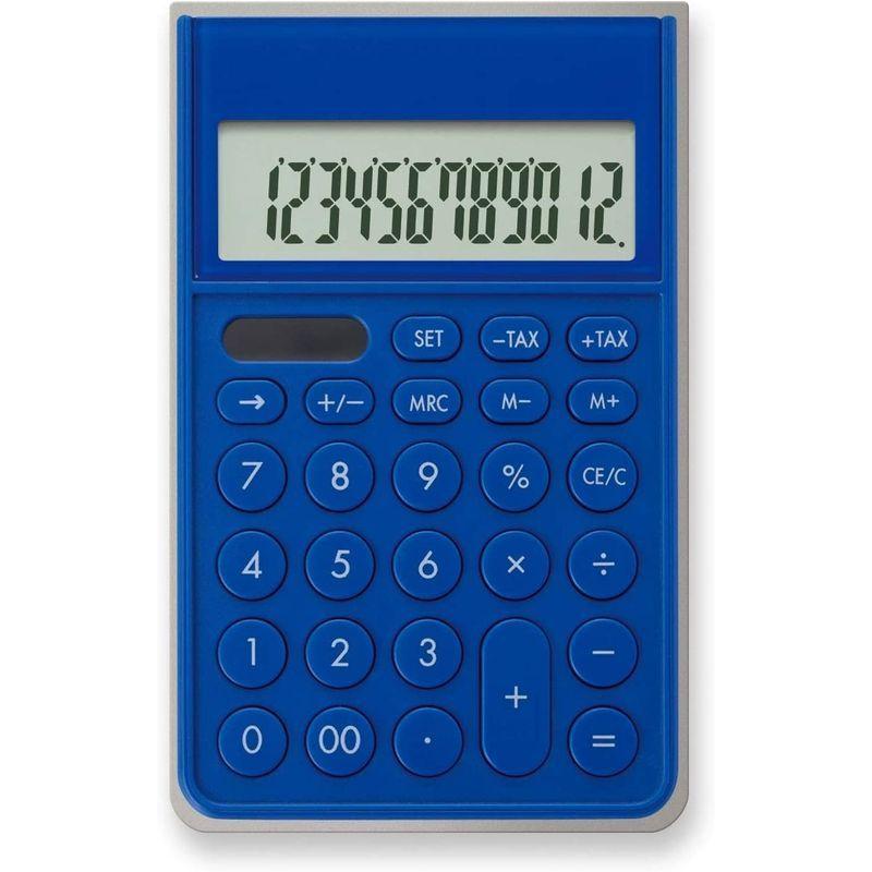 おまけ付】【おまけ付】アスカ カバー付き電卓 ブルー C1241B 電卓