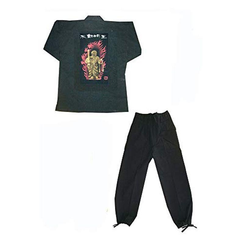 【希少】 手描き絵 駄衛門 不動明王 紳士作務衣 M/L/LL 141-1907-3 (M， 米寿) 【2367331133】(12719円)