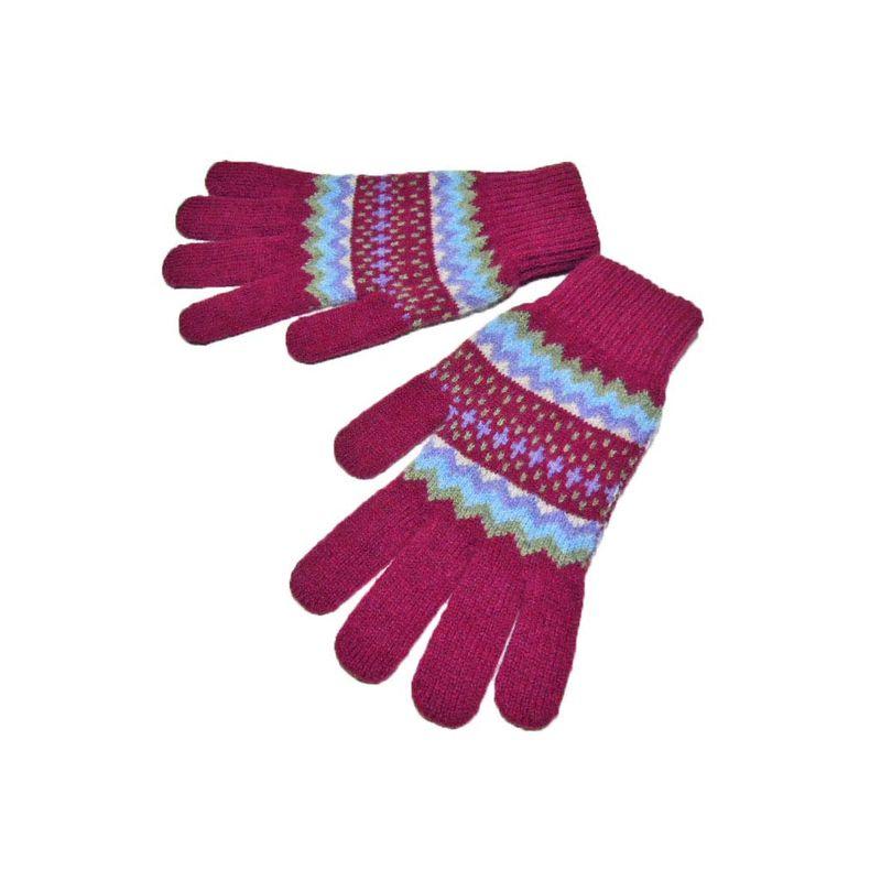 Robert MACKIEロバート・マッキー Hope Glove フェアアイル手袋 (3.Wine（ワイン