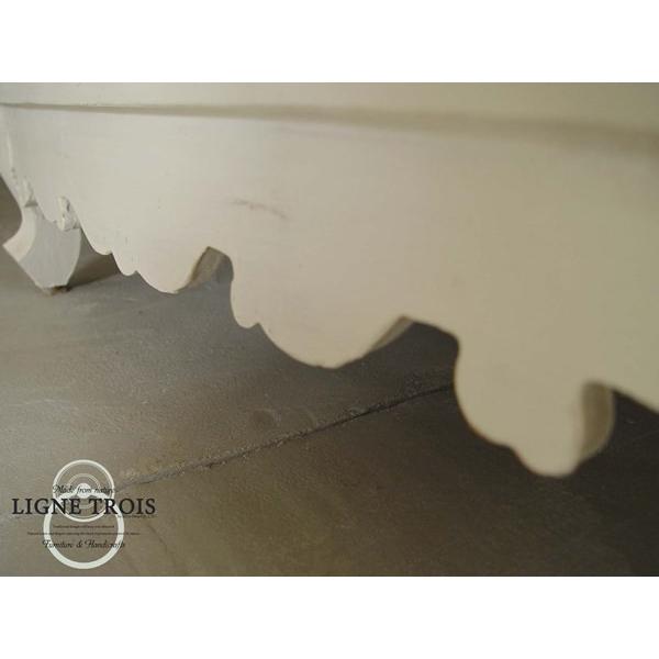 クラシックハイシェルフ 収納 本棚 木製 無垢 白 フランス