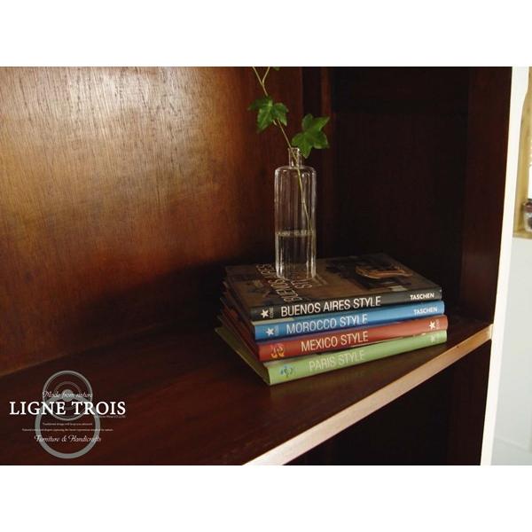 クラシックハイシェルフ 収納 本棚 木製 無垢 白 フランス