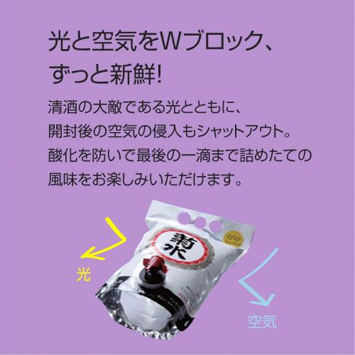 菊水（KIKUSUI） 送料無料 白 スマートパウチ 1.5L 1500ml 日本酒 新潟