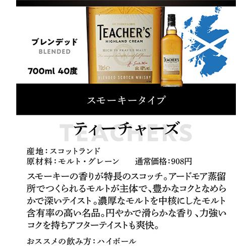 ウイスキー ティーチャーズ ハイランドクリーム 700ml ブレンデッド スコッチ ウィスキー whisky 長S｜likaman2｜02