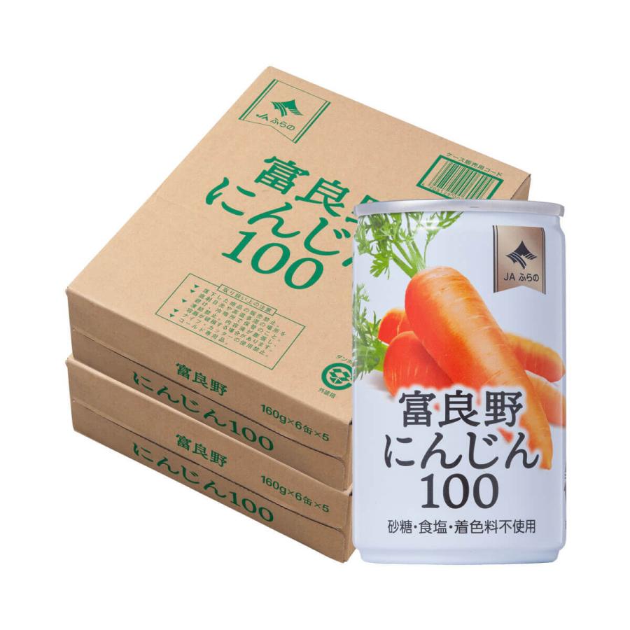 JAふらの 北海道まるごとにんじん100 160g×30本 2ケース 計60本 送料