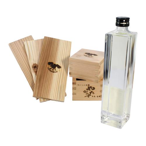 送料無料 吉野杉で造った枡2個付 やたがらす たる酒かおりすぎます