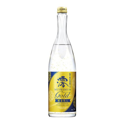 「箔景色-白梅」※純金箔使用 日本酒 松竹梅 白壁蔵 澪 -MIO- みお PREMIUM〈GOLD〉純金箔入 750ml