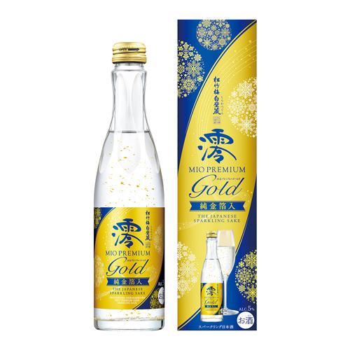 日本酒 松竹梅 白壁蔵 澪 -MIO- みお PREMIUM〈GOLD〉純金箔入 300ml