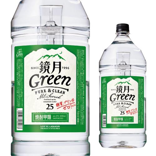 SUNTORY（サントリー） 4本までで1梱包 鏡月グリーン 25度4Lペット