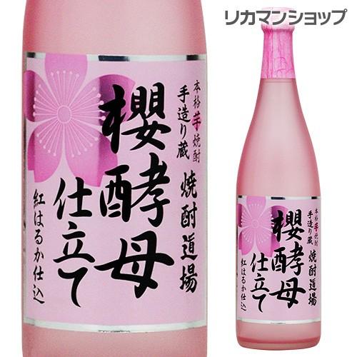 焼酎 芋焼酎 焼酎道場 櫻酵母仕立て 紅はるか仕込芋焼酎 25度 720ml瓶