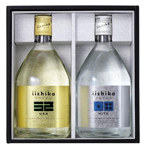 三和酒類 iichiko SUPER USA HITAギフト 720ml 2本 ギフトBOX PUH 焼酎