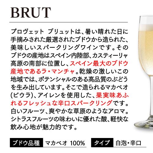 スパークリングワイン 泡 750ml 12本 スペイン産 ワイン プロヴェット ブリュット  KOB |  | 08
