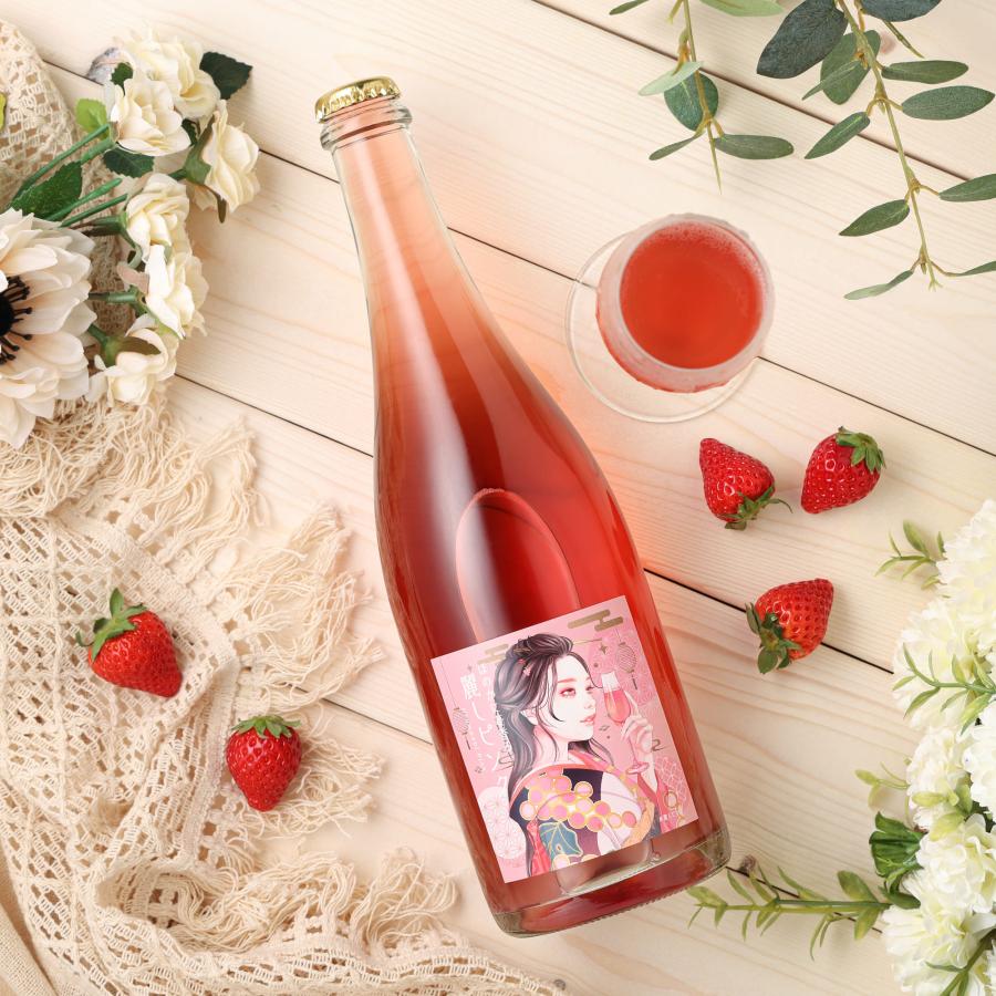 ほのかに苺香る 麗しピンク ロゼ スパークリングワイン 12.5度 750ml