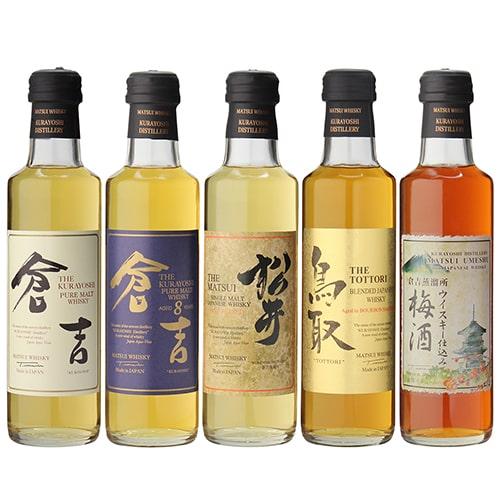 松井ウイスキー ミニチュアボトル セット 200ml×5本 鳥取県 松井酒造