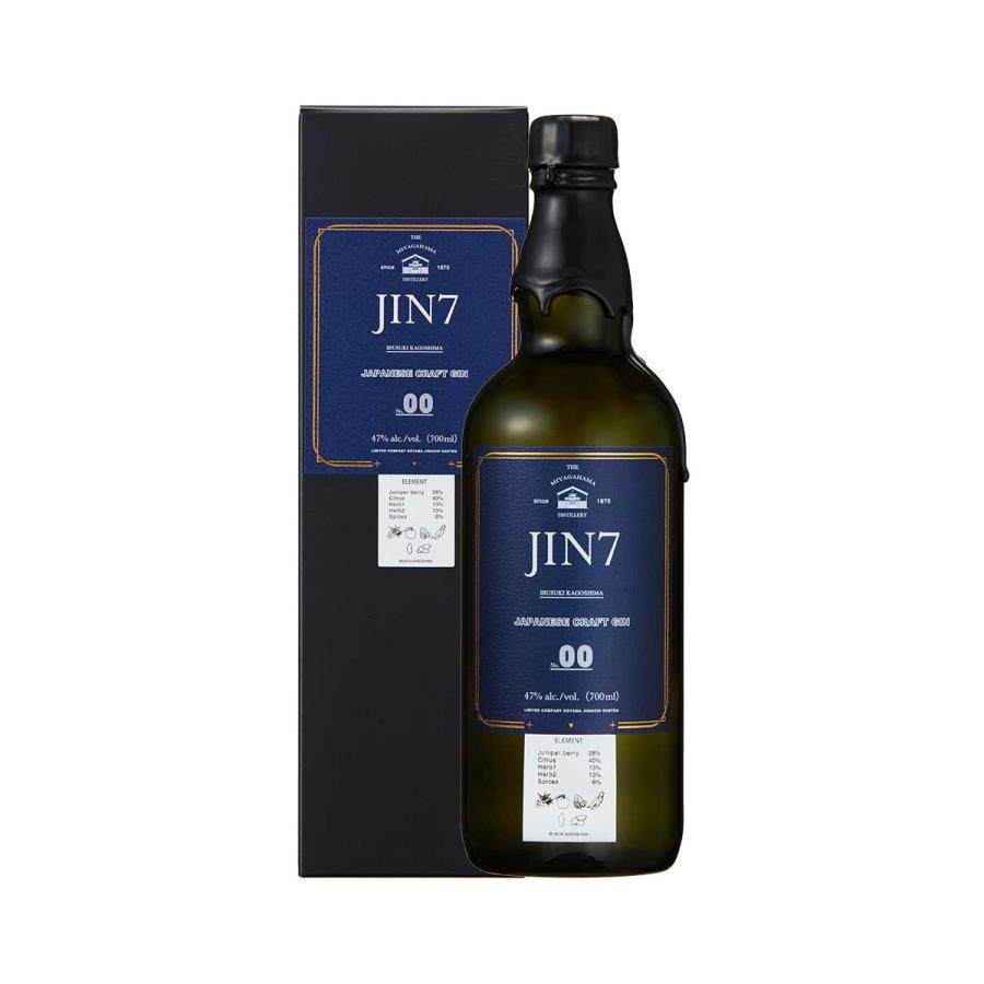 JIN7 series 00 ジンシチ ジャパニーズ クラフトジン 700ml 47度 大山