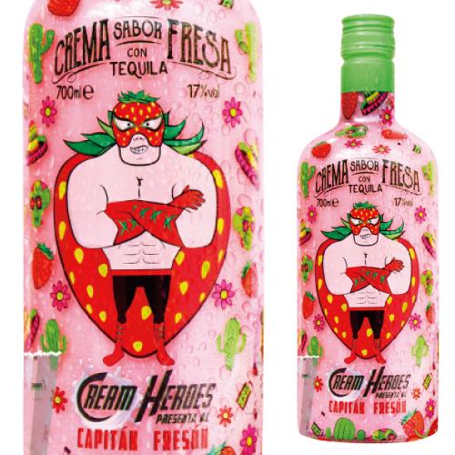 クリームヒーローズ ストロベリー 700ml 17度 クリームリキュール
