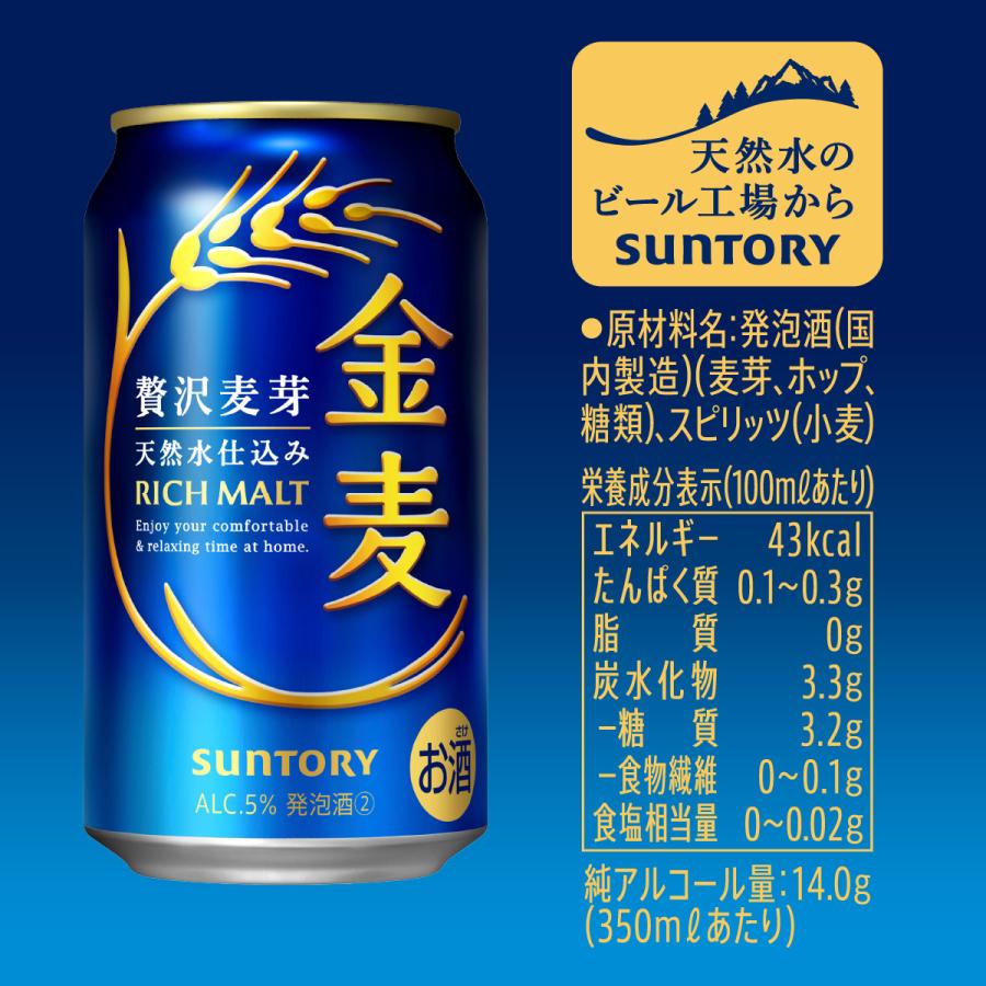 SUNTORY（サントリー） 金麦 350ml 24本 送料無料 新ジャンル 第三の