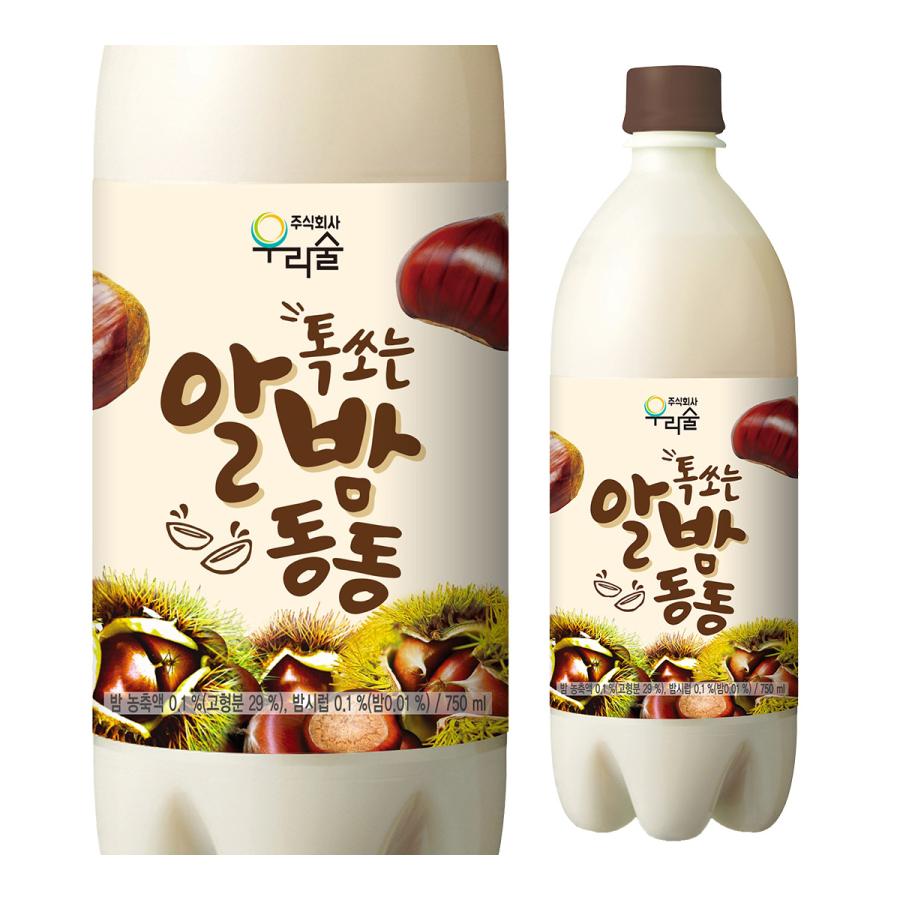 えました しゅわっと栗マッコリ750ml 微炭酸 マッコリ カクテルマッコリ まっこり リカマンpaypayモール店 通販 Paypayモール 本 セット 送料無料 ケース販売 6度 ウリスル 韓国 韓国酒 フェア Fif Fo